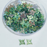 Pack of 50 grams, Acrylic Rhinestone Star shape Sew-On –6mm Crystal Look