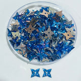 Pack of 50 grams, Acrylic Rhinestone Star shape Sew-On –6mm Crystal Look