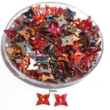 Pack of 50 grams, Acrylic Rhinestone Star shape Sew-On –6mm Crystal Look