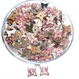 Pack of 50 grams, Acrylic Rhinestone Star shape Sew-On –6mm Crystal Look