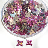 Pack of 50 grams, Acrylic Rhinestone Star shape Sew-On –6mm Crystal Look