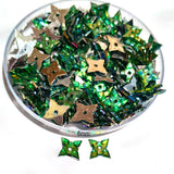 Pack of 50 grams, Acrylic Rhinestone Star shape Sew-On –6mm Crystal Look