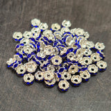 100 PIECES PACK' RHINESTONE BEADS SPACER SIZE 4 MM SPACER BEADS CRYSTAL