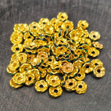 50 PIECES PACK' RHINESTONE BEADS SPACER SIZE 6 MM SPACER BEADS CRYSTAL