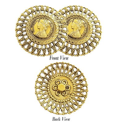 2 Pcs Pack Gold Oxidized Gold, Elizabeth connectors multi hole
