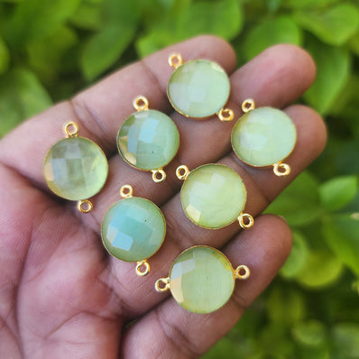 Cushion Wire Wrapped Chalcedony Gemstone Connectors, For Jewelry at Rs  90/piece in Jaipur