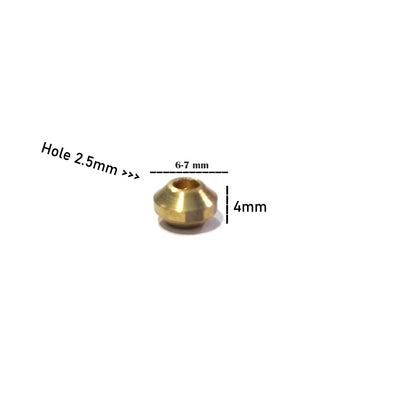 6-7x4mm Saucer Disc 50/Pcs DOKRA BRASS BEADS FOR TRIBAL JEWELLERY FISHING LURE TRIBES BEADS SOLID RAW BRASS