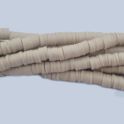 PER STRAND/LINE 6MM WASHER FIMO CANDIES DESIGNER RUBBER BEADS POLYMER CLAY BEADS FOR CRAFT AND JEWELRY MAKING, APPROX 300 BEADS IN A LINE, ONE LINE HAS ABOUT 14.5 INCHES LONG