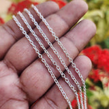 SILVER POLISHED CHAINS' SIZE APPROX ' 2-3 MM CHAIN LENGTH APPROX 90-95 CM SOLD BY 2 PIECES CUTTING PACK