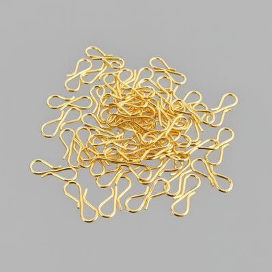 50 PIECES PACK' GOLD POLISHED S HOOKS