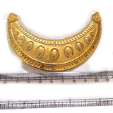 Sale Lot, Gold Plated Hasli Necklace Pendant Connector | Traditional Indian Jewelry Making Component | DIY Necklace Pendant | Sold Per Piece