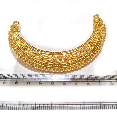 Sale Lot, Gold Plated Hasli Necklace Pendant Connector | Traditional Indian Jewelry Making Component | DIY Necklace Pendant | Sold Per Piece