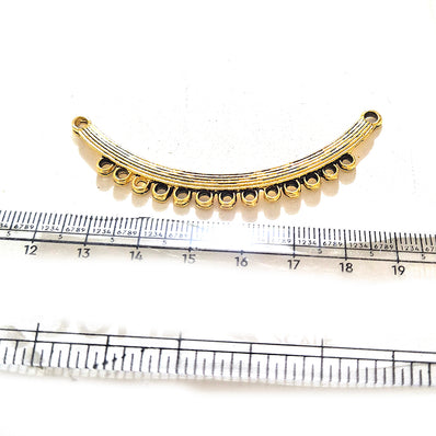 Sale Lot, Gold Plated Hasli Necklace Pendant Connector | Traditional Indian Jewelry Making Component | DIY Necklace Pendant | Sold Per Piece