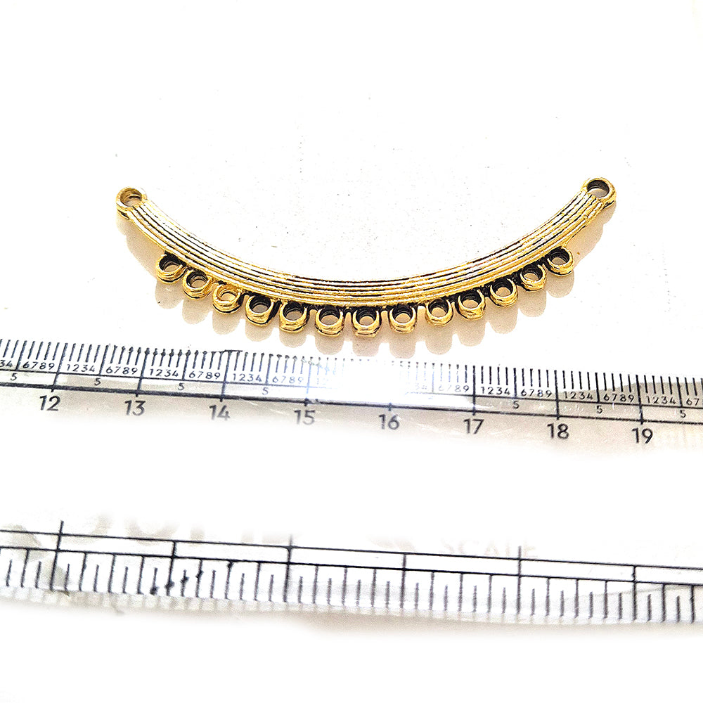 Sale Lot, Gold Plated Hasli Necklace Pendant Connector | Traditional Indian Jewelry Making Component | DIY Necklace Pendant | Sold Per Piece