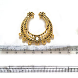 Sale Lot, Gold Plated Hasli Necklace Pendant Connector | Traditional Indian Jewelry Making Component | DIY Necklace Pendant | Sold Per Piece
