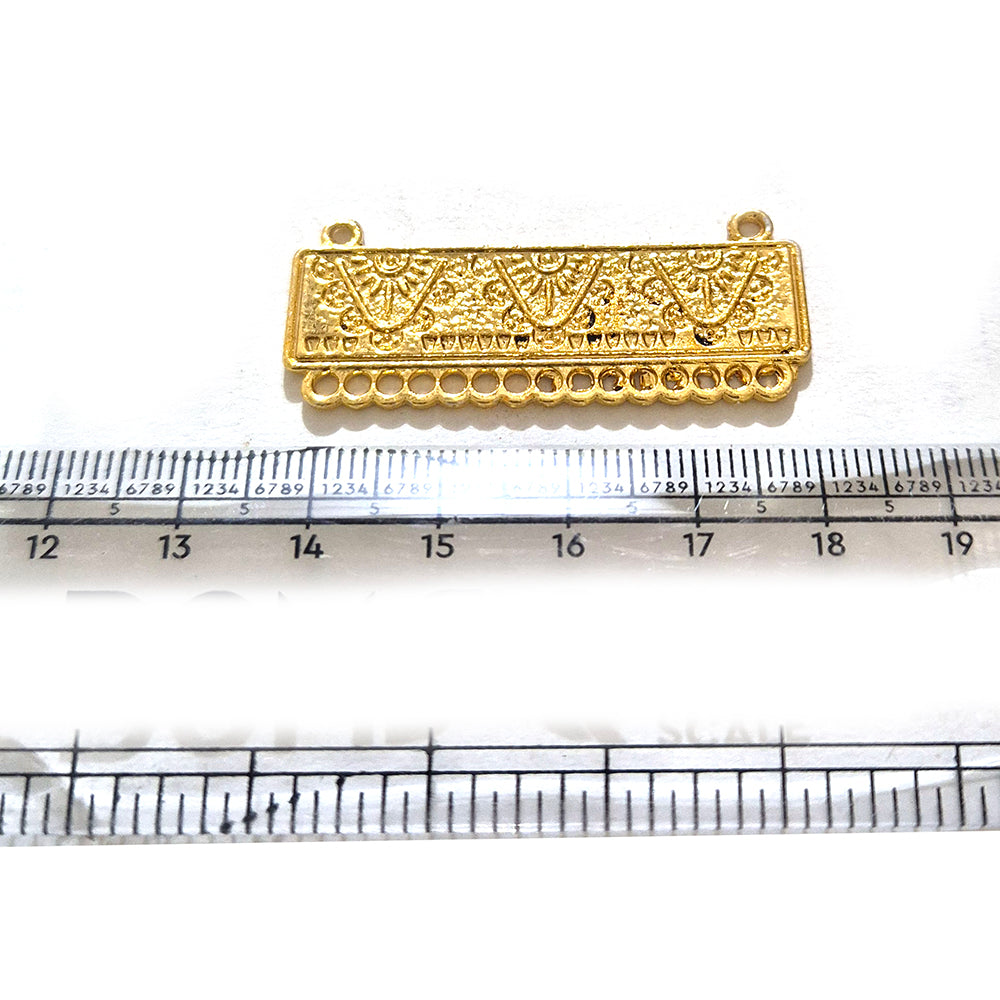Sale Lot, Gold Plated Hasli Necklace Pendant Connector | Traditional Indian Jewelry Making Component | DIY Necklace Pendant | Sold Per Piece