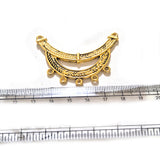 Sale Lot, Gold Plated Hasli Necklace Pendant Connector | Traditional Indian Jewelry Making Component | DIY Necklace Pendant | Sold Per Piece
