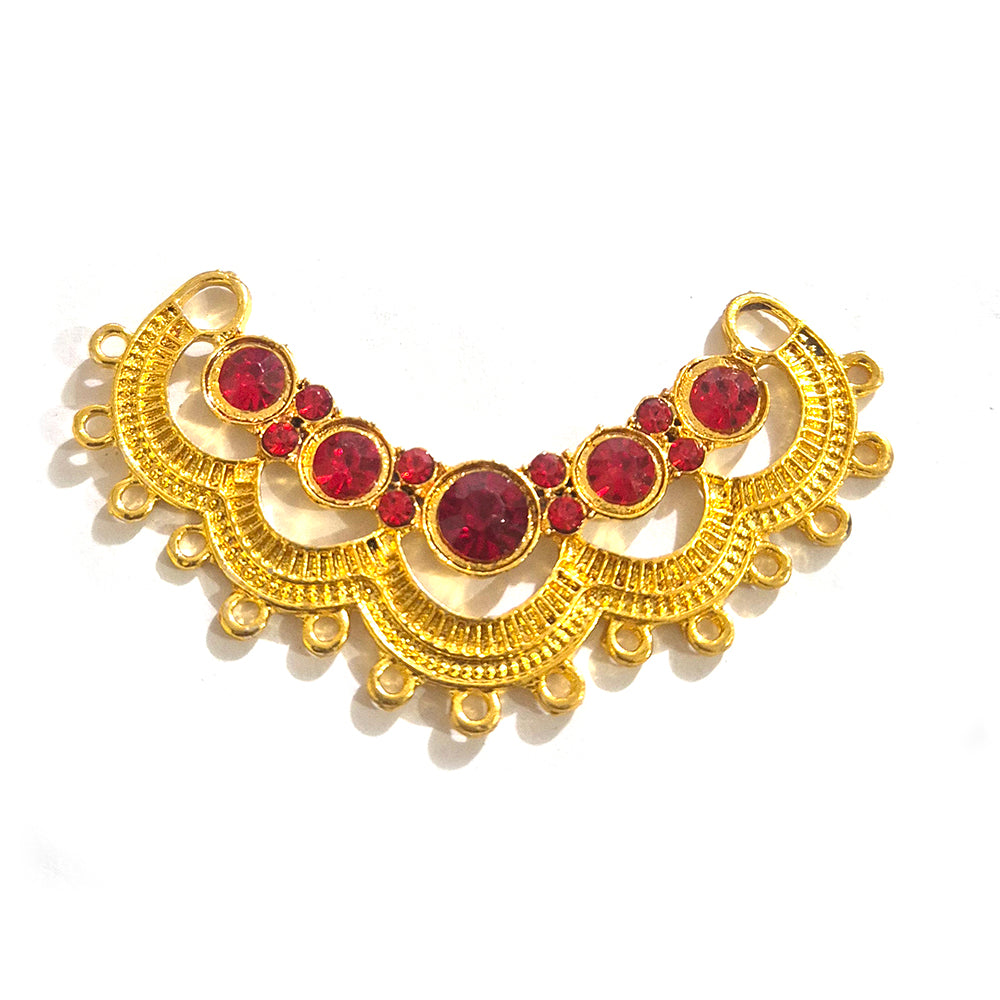 Sale Lot, Gold Plated Hasli Necklace Pendant Connector | Traditional Indian Jewelry Making Component | DIY Necklace Pendant | Sold Per Piece