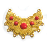 Sale Lot, Gold Plated Hasli Necklace Pendant Connector | Traditional Indian Jewelry Making Component | DIY Necklace Pendant | Sold Per Piece