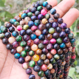 CLEARANCE SALE' 8MM' 1 LINE/STRING MULTI TIGER EYE' B QUALITY