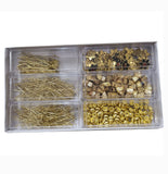 gold Jewelry making findings  6 colors mix ab finish in box packing