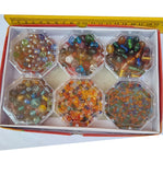 Jewelry making MixGlass beads  6 designs in box packing