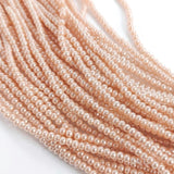 Peach Glass Pearl Beads 2.5mm-3mm - 30" Long Strand | Wholesale