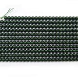 4mm Green Glass Beads, Made in India Beads Sale Lot, Unbeatable price(APPROX 180~190 BEADS/STRAND)