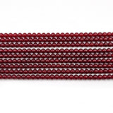 4mm Red Glass Beads, Made in India Beads Sale Lot, Unbeatable price(APPROX 180~190 BEADS/STRAND)