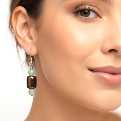 1 PAIRS PACK Glass beads Fashion Earrings Made in India Beads Sale Lot, Unbeatable price