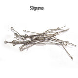50grams pack, eye pins antique silver for jewelry making, No exchange or return accepted on this sale lot
