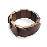 Wooden stachable bangle bracelet  western look