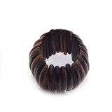 Wooden stachable bangle bracelet  western look