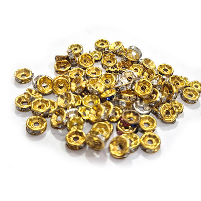 100pcs spacer beads mix size and color, No exchange or return accepted on this sale lot