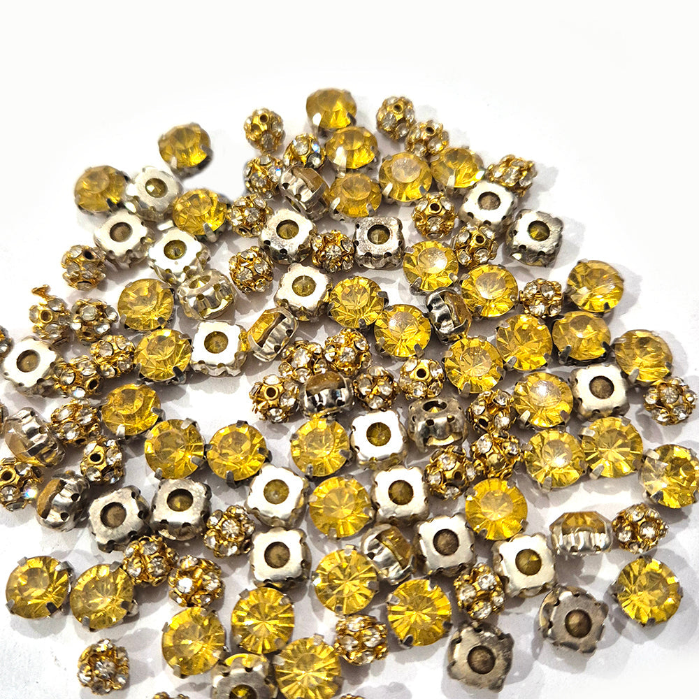 55pcs rhinestone setting crafts and clothing materials mix