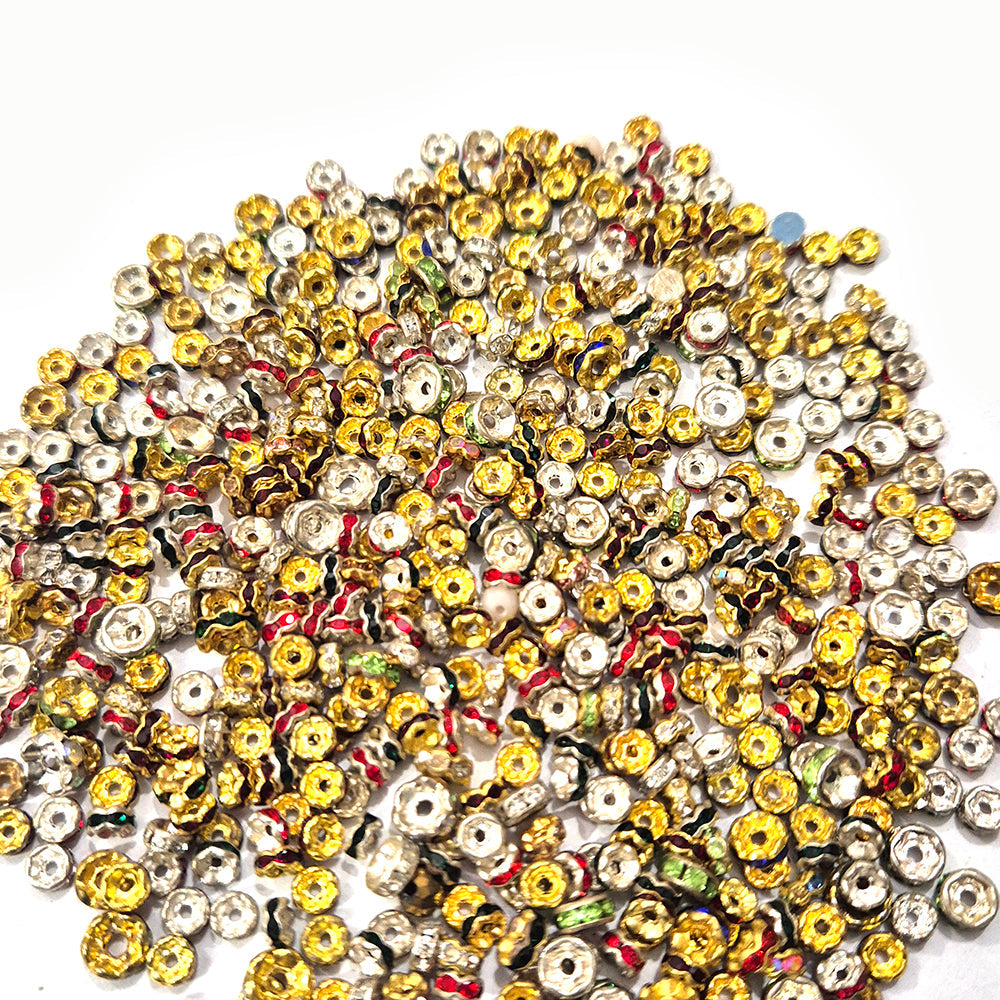 500pcs Spacer chakri multi mix small size