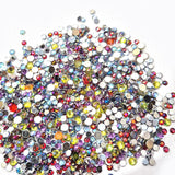 2000pcs Acrylic stone round (without hole) stick with glue/adhesive