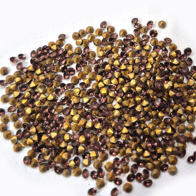 1000pcs Pointed Acrylic stone, size approx 3mm purple color