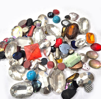 200pcs Rhinstones mix multi color and mix shapes big size