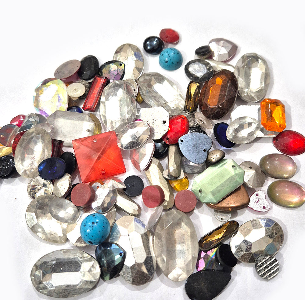 200pcs Rhinstones mix multi color and mix shapes big size