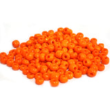 50 GRAMS PKG. GLASS SEED BEADS, 6/0 SIZE ABOUT 4MM MANDARIN ORANGE OPAQUE