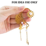 1 PIECE PACK' 3 HOLES' EARRINGS CLIP SETTINGS