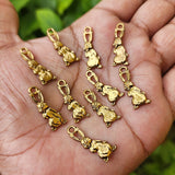 10 PIECES PACK' GOLD OXIDIZED' RABBIT CHARMS' 24 MM APPROX SIZE