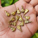 20 PIECES PACK' GOLD OXIDIZED' BUDDHA CHARMS' 15 MM APPROX SIZE