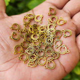 50 PIECES PACK' GOLD OXIDIZED' STAR-MOON CHARMS' 10 MM APPROX SIZE
