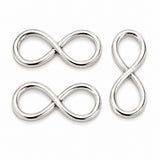 10pcs Silver Infinity Connector Charms, Infinity Symbol Link Connectors, Metal Figure 8 Charms for Bracelet Necklace Jewelry Making DIY Craft Findings