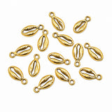 20pcs Gold Cowrie Shell Charms, Mini Sea Shell Pendant Charms, Ocean Beach Shell Charms for Bracelet Necklace Earrings DIY Jewelry Making Findings