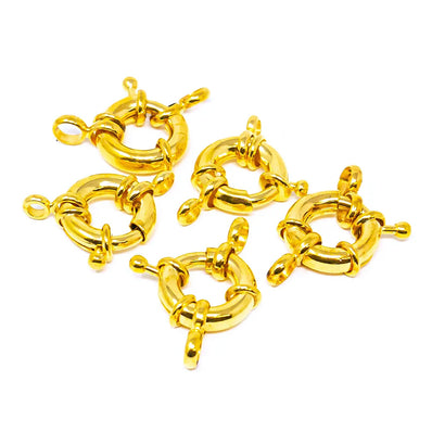 1 PIECE PACK' ANTI TARNISH GOLD POLISHED SPRING BOLT CLASPS