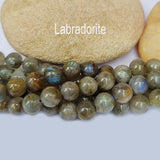 Labradorite Natural Gemstone Semi Precious Beads Round 8mm Size  Approximately 47 Beads in String