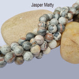 Matt Jasper Natural Gemstone Semi Precious Beads 8mm Size  Approximately 45 Beads in String